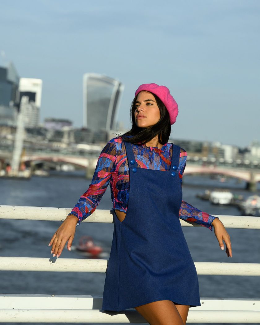 Carmela Dungarees Skirt