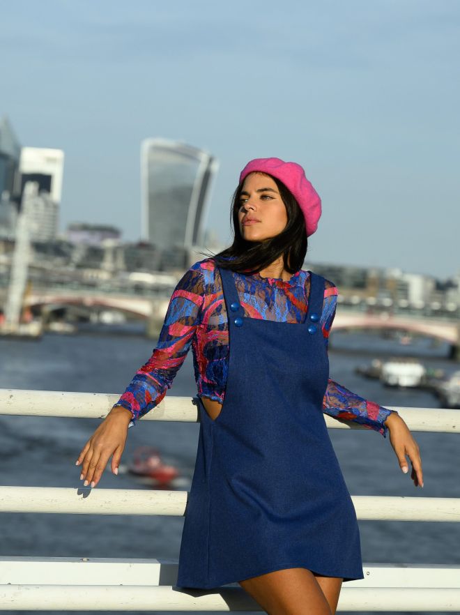 Carmela Dungarees Skirt