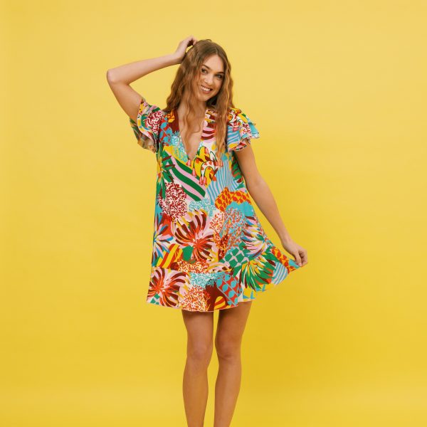 Simone Dress (Sunset Jungle)