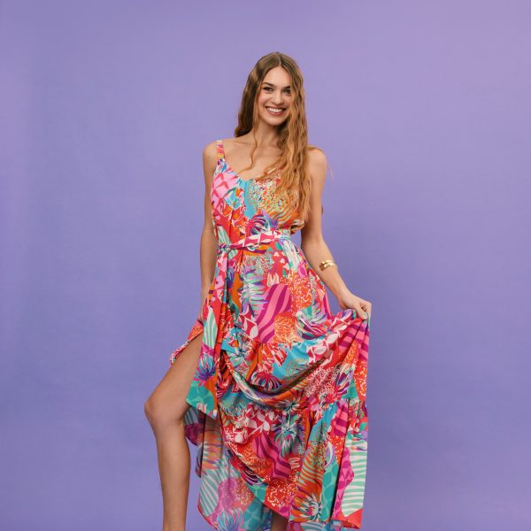 Lora Dress (Flamingo Pink)