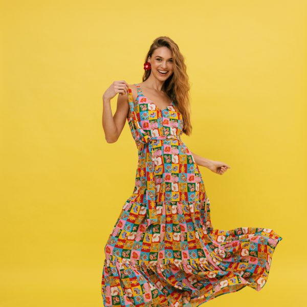 Lora Dress (Pop Blue)