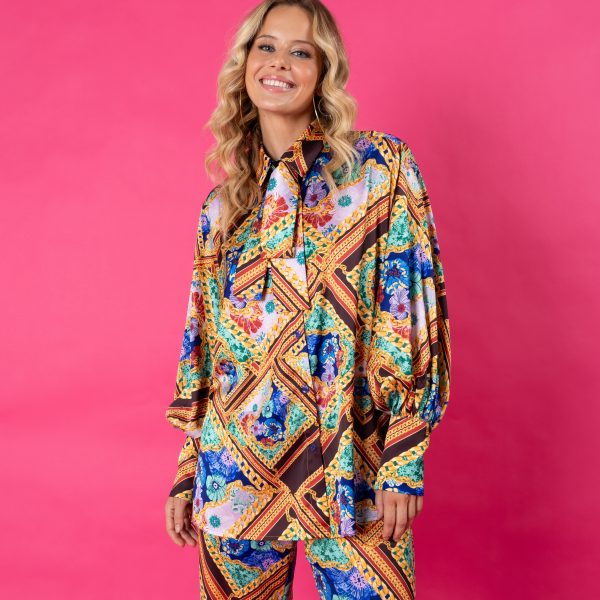 Gloria Shirt Midnight Bloom